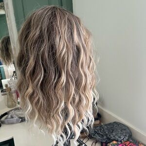Beachwave mid length wig